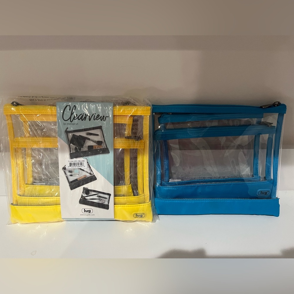 Lug Clearview Pouches BLUE ONLY(3 piece)
